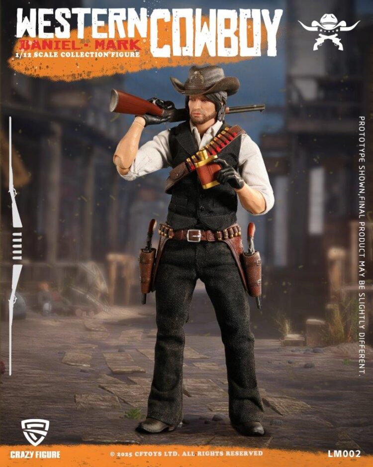 1/12 Scale Crazy Figure LM002D Western Cowboy Deluxe Version Figure - Image 3