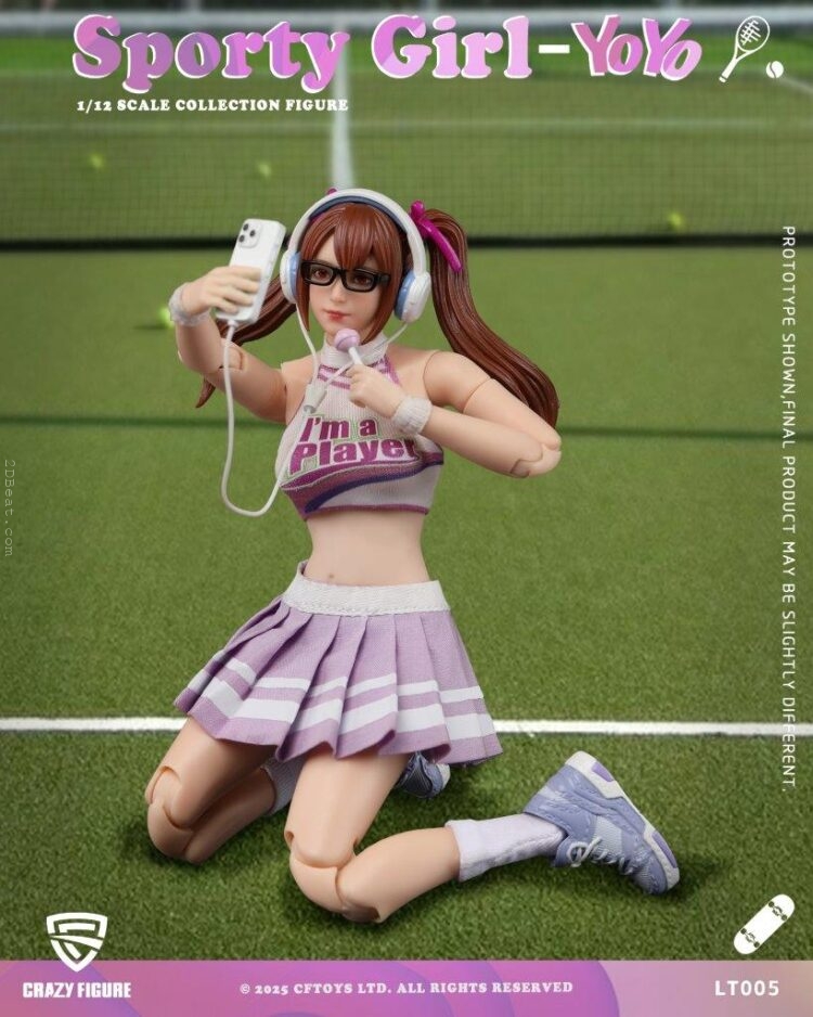 1/12 Scale Crazy Figure LT-005 Sport Girl YOYO Action Figure - Image 3
