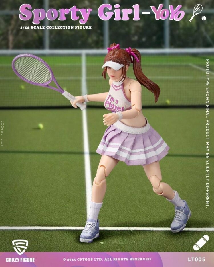 1/12 Scale Crazy Figure LT-005 Sport Girl YOYO Action Figure - Image 10