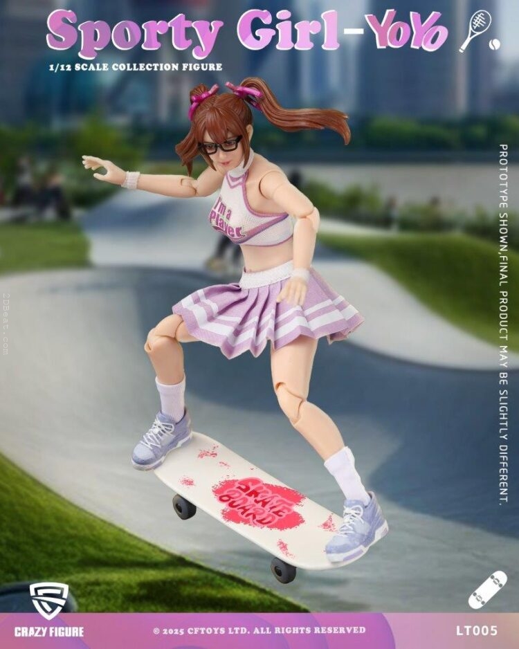 1/12 Scale Crazy Figure LT-005 Sport Girl YOYO Action Figure - Image 8