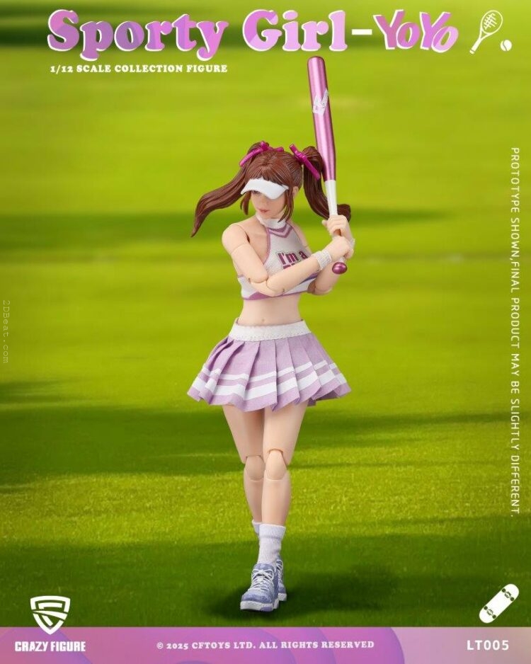 1/12 Scale Crazy Figure LT-005 Sport Girl YOYO Action Figure - Image 7