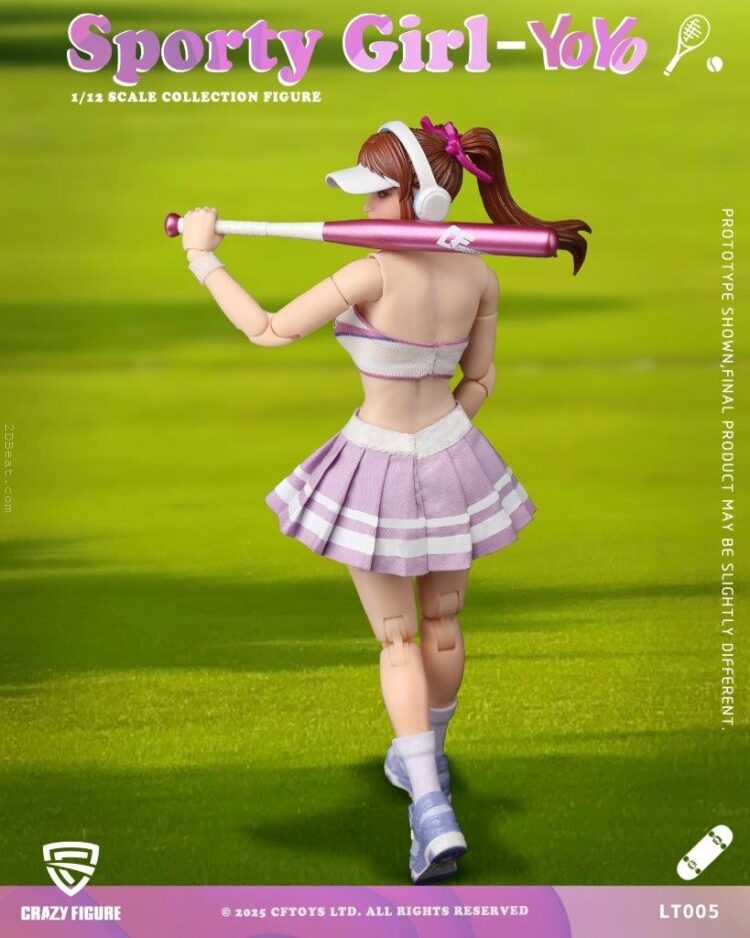 1/12 Scale Crazy Figure LT-005 Sport Girl YOYO Action Figure - Image 6
