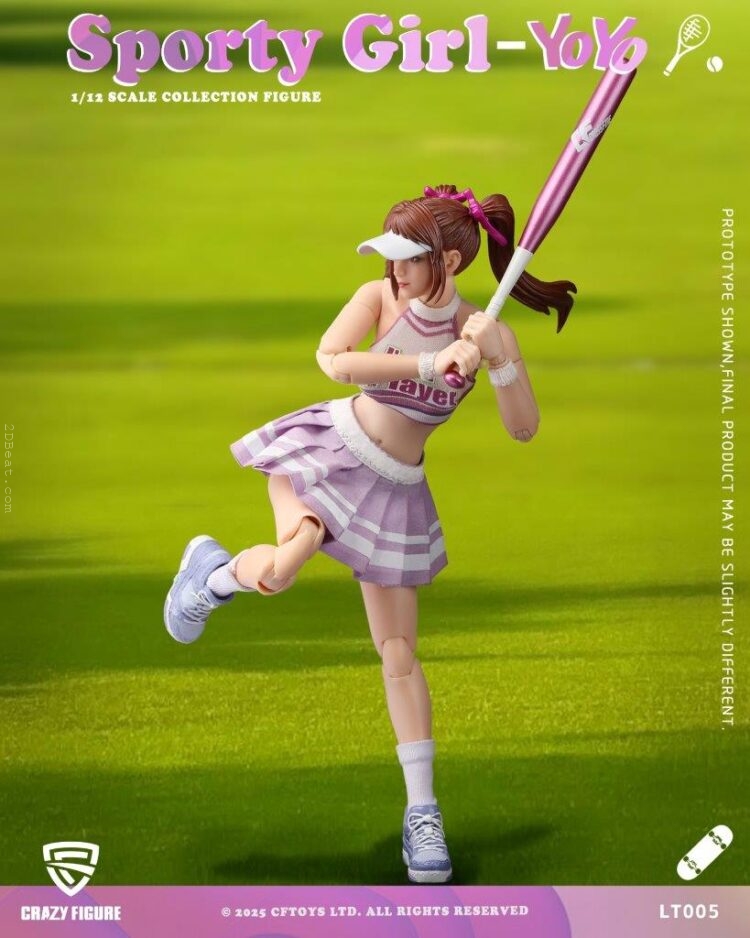 1/12 Scale Crazy Figure LT-005 Sport Girl YOYO Action Figure - Image 5