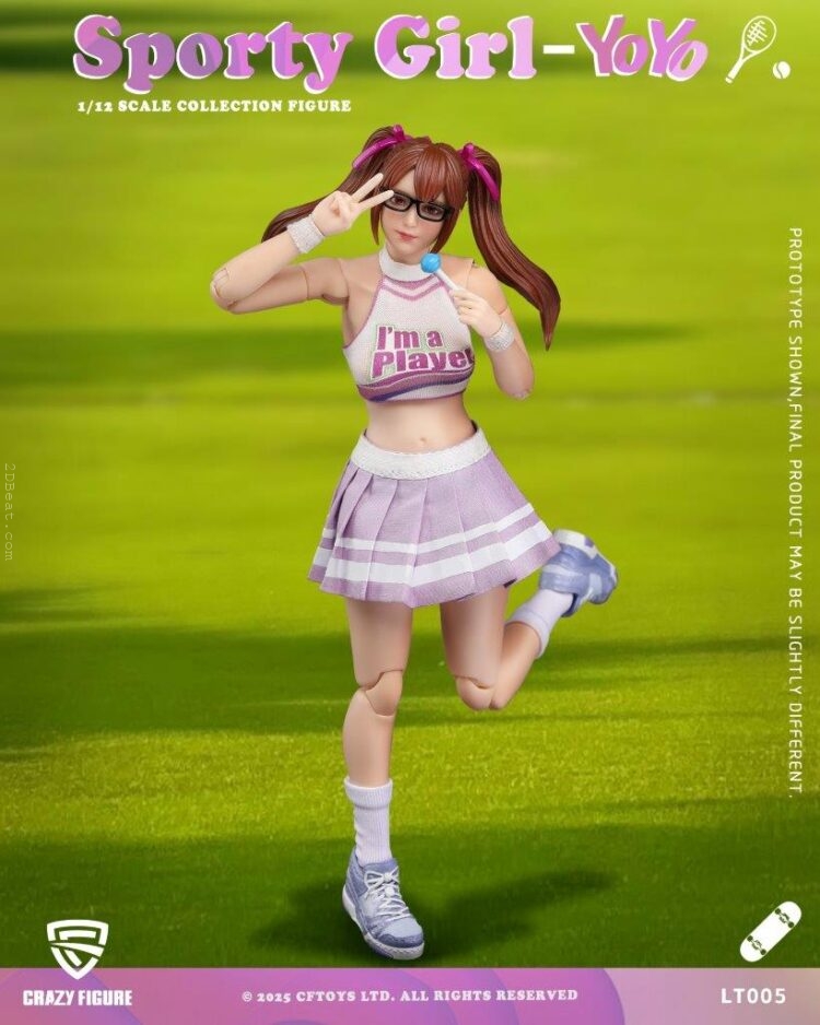 1/12 Scale Crazy Figure LT-005 Sport Girl YOYO Action Figure - Image 4