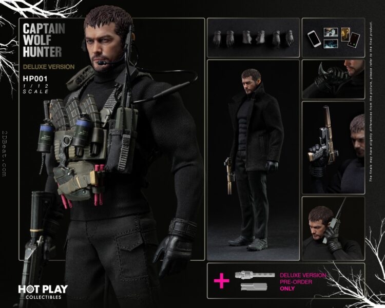 1/12 Scale Hot Play HP001D Chris Redfield Captain Wolf Hunter Deluxe Version - Image 6