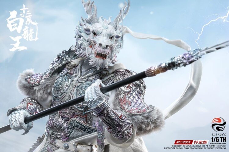 1/6 Scale 303 Toys YC003 The Twelve Zodiac White Dragon King (Exclusive Edition) - Image 8