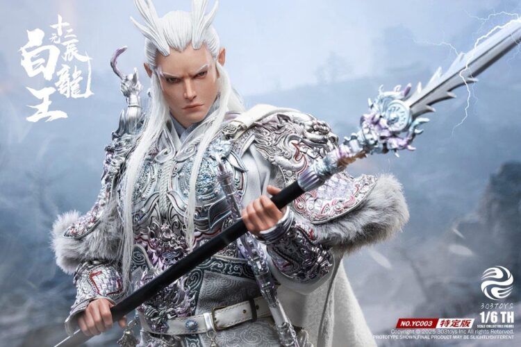 1/6 Scale 303 Toys YC003 The Twelve Zodiac White Dragon King (Exclusive Edition) - Image 9