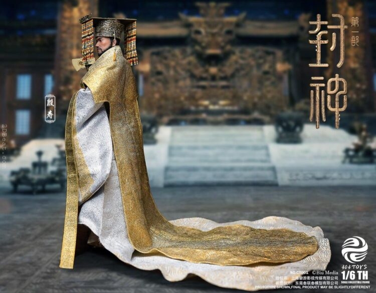 1/6 Scale 303Toys CT001 Creation of the Gods Yin Shou the King of Shang (Silk Coronation Attire) - Image 15