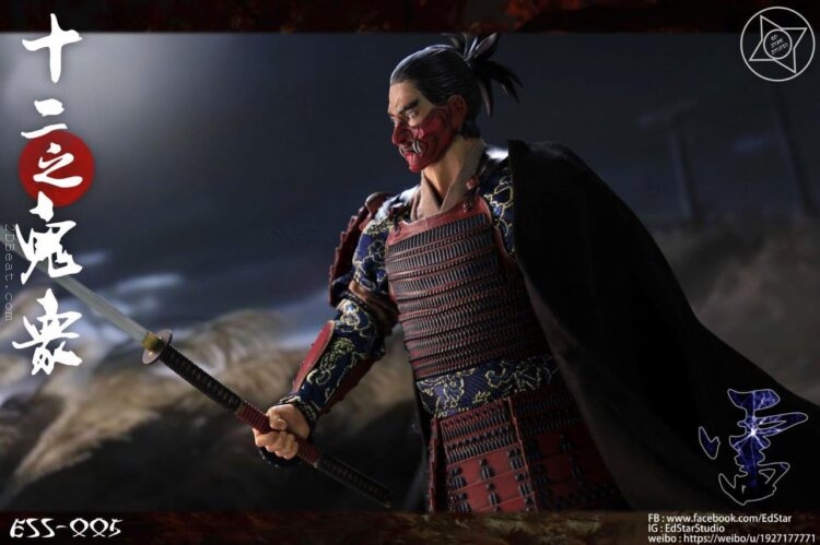 1/6 Scale Ed Star ESS-005 Twelve Ghost Samurai Thunder Boxed Figure - Image 8