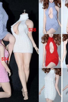 1/6 Scale Female Sweater Dress Clothes For 12" PH TBL JO Action Figure