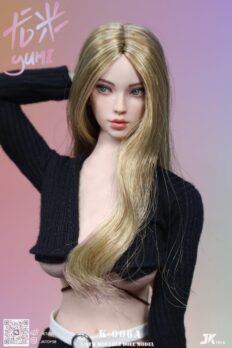 1/6 Scale JK Toys JKT-K006A Multiracial Beauty Head Sculpture Yumi with Blonde Hair