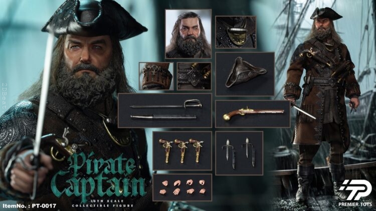 1/6 Scale Premier Toys PT-0017 Pirate Captain Collectible Figure - Image 17