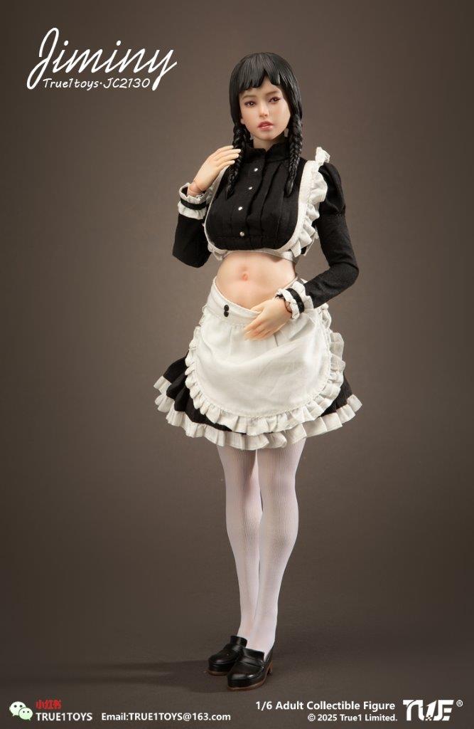 1/6 Scale True1Toys JC2130 Maid Jiminy Plastic Hair Version Figure - Image 3