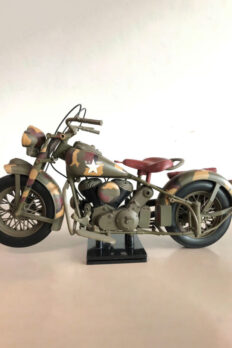 1/6 Scale Bobber Motorcycle Model – WWII Indian Style, Captain America, by Newray