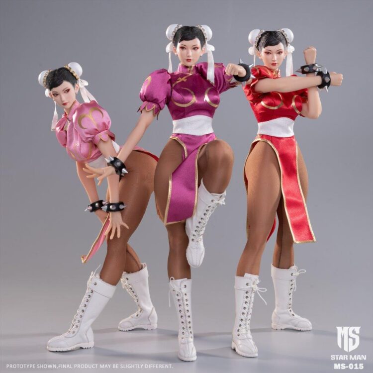 Star Man MS-015C Chun-Li Purple Cheongsam 1/6 action figure - Image 6