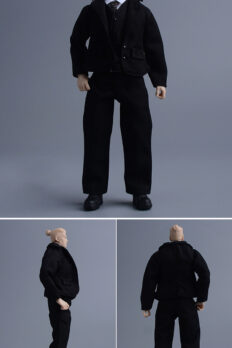 1/12 Scale Action Figure Suit DIY Set – Vest, Dress Shirt, Suit Pants & Tie for 6-Inch Articulated Figures