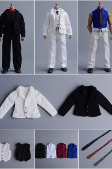 1/12 Scale Casual 4-Piece Suit Set for 6-Inch Action Figures