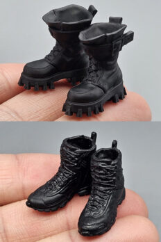 1/12 Scale Combat Boots, 6-Inch Martin Boots, FAG Custom Shoes
