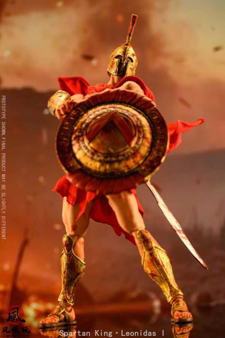 1/12 Scale Wind Toys Spartan King Leonidas I Damaged Edition - Image 5