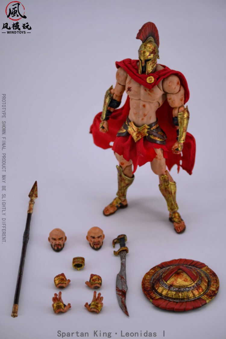 1/12 Scale Wind Toys Spartan King Leonidas I Damaged Edition - Image 3