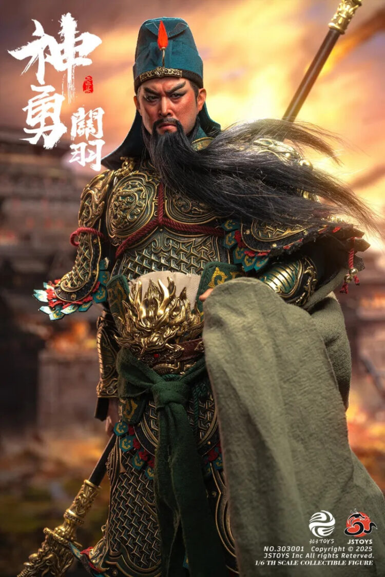 1/6 Scale 303TOYS X JSTOYS 303001 Three Kingdoms Series - Mighty Guan Yu (Yunchang) Standard Edition Action Figure