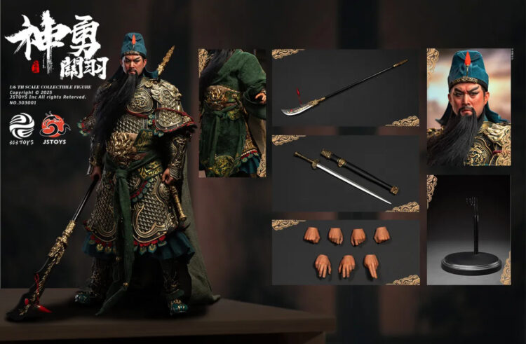1/6 Scale 303TOYS X JSTOYS 303001 Three Kingdoms Series - Mighty Guan Yu (Yunchang) Standard Edition Action Figure - Image 13