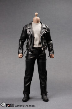 1/6 Scale ASTOYS Trendy Punk Leather Jacket Outfit Set (Fits Muscular Bodies)