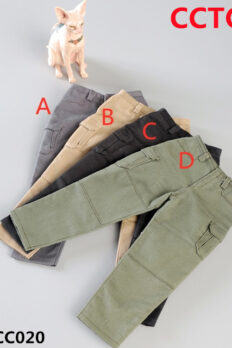 1/6 Scale CCTOYS Black Tactical Cargo Pants for Muscular / Strong Body – In Stock