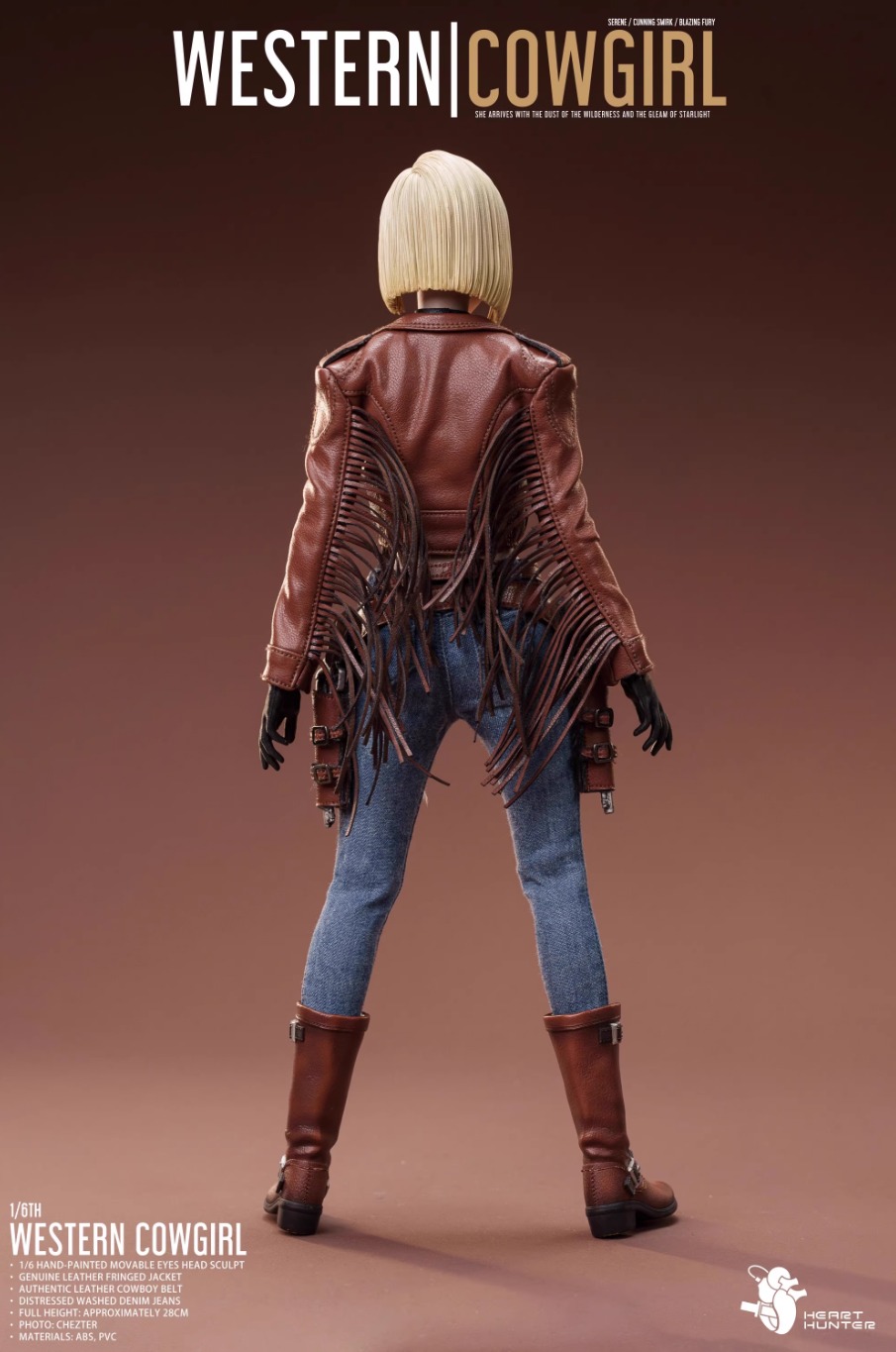 1/6 Scale HEART HUNTER Android 18 Dragon Ball Western Cowgirl Figure (Standard Edition) - Image 5