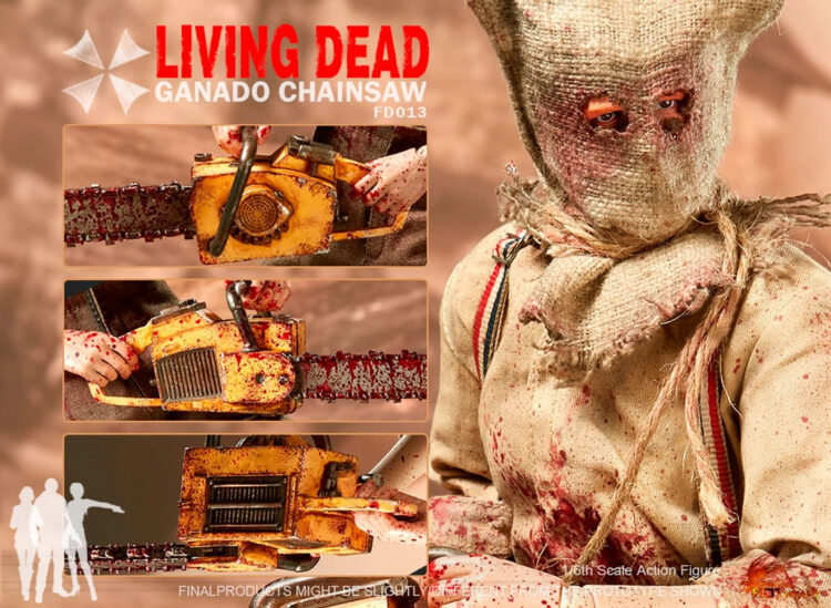 1/6 Scale Hot Heart FD013 Living Dead - Ganado Chainsaw Action Figure - Image 12