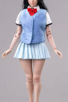 1/6 Scale JK School Uniform Set – Vest, Shirt & Skirt (Haruko Uniform)