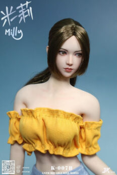 1/6 Scale JKToys K-007B Milly - Asian Beauty Moveable Eyes Head Sculpt