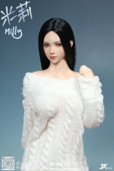 1/6 Scale JKToys K-007C Milly - Asian Beauty Moveable Eyes Head Sculpt
