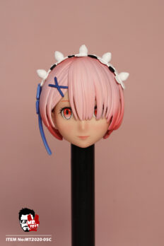 1/6 Scale Mr Toys Re:Zero Rem Headsculpt with Closed Mouth