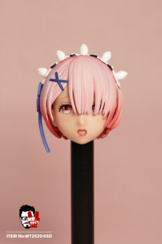 1/6 Scale Mr Toys Re:Zero Rem Headsculpt with Open Mouth