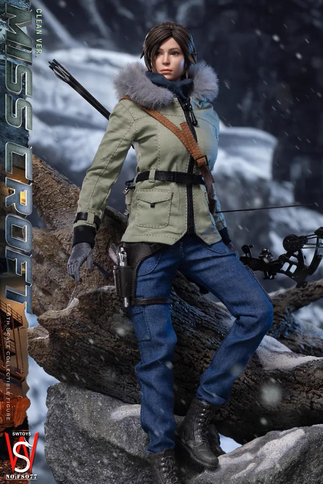 1/6 Scale SWTOYS FS077 Miss Croft Action Figure Clean Version - Image 6