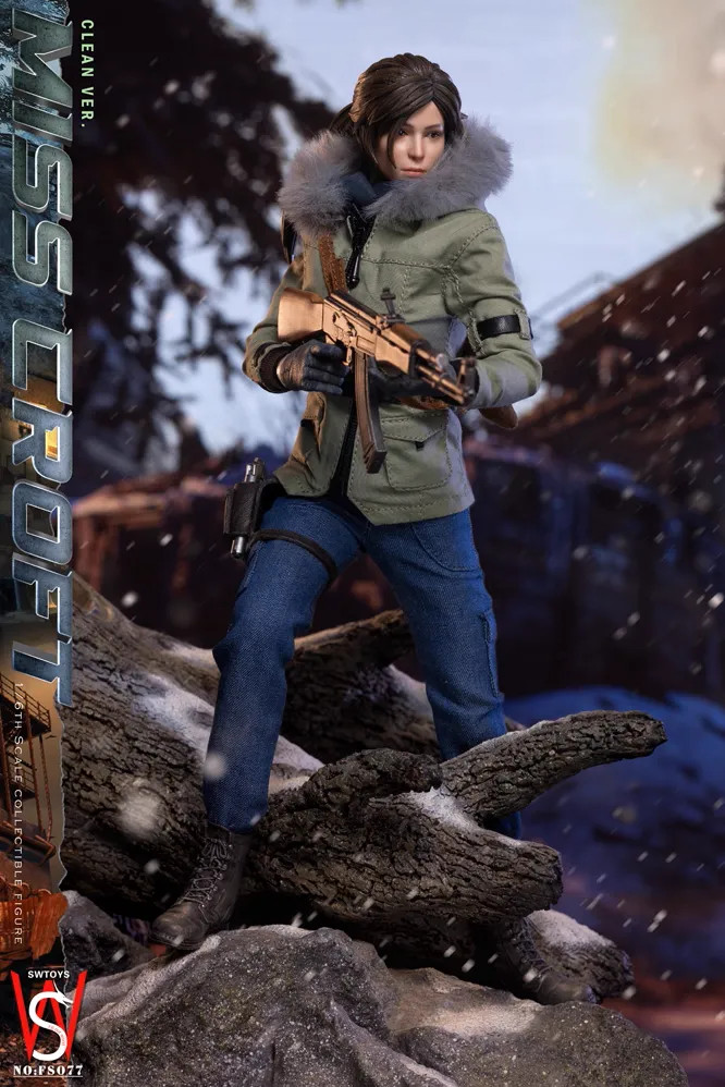 1/6 Scale SWTOYS FS077 Miss Croft Action Figure Clean Version - Image 7