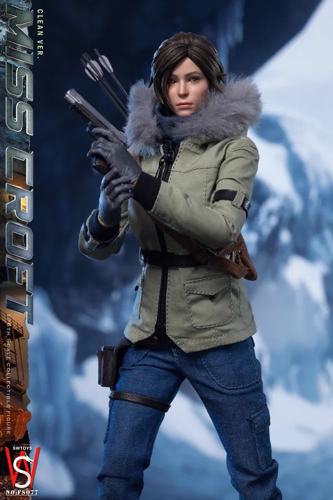 1/6 Scale SWTOYS FS077 Miss Croft Action Figure Clean Version