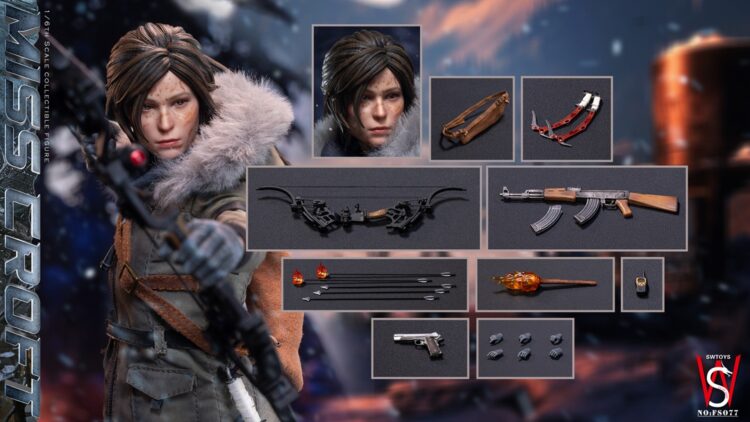 1/6 Scale SWTOYS FS077 Miss Croft Action Figure Damage Version - Image 7