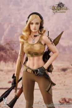 1/6 Scale Very Cool VCF-2069B Desert Female Soldier Thalia Blonde Hair Female Figure