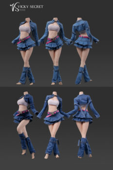 1/6 Scale VS Toys 104 Outfit Fashion Denim Set