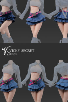 1/6 Scale VS Toys 106 Outfit Fashion Denim Skirt fit 12" action figure