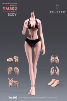 1/6 Scale Yi Mei YM502 Young Anime Girl Flexible Seamless Body for 12'' female action figure