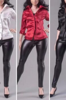1/6 Scale High-Quality Shirt / Leather Pants Compatible with AT202 Thick-Leg Body