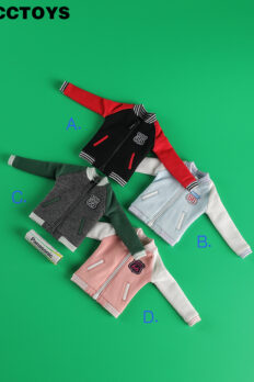 1/6 Scale CCTOYS Female Figure Trendy Sports Top Baseball Jacket Outfit