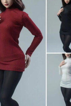 1/6 Scale Undershirt + Stockings Set – Compatible with AT202 Thick-Leg Body