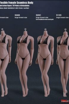 1/6 Scale TBLeague Body S02A/S06B/S09C/S12D Super-Flexible Female Seamless Body (Sutan Skin)