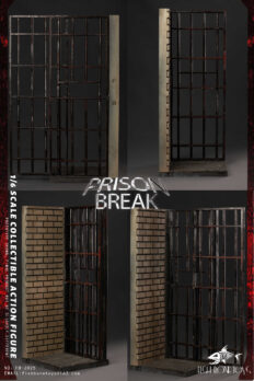 1/6 Scale FISH BONE TOYS FB025 Magnetic Opening and Closing Prison Scene