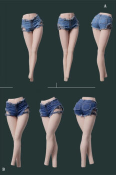 1/6 Scale VS Toys 102 Outfit Fashion Denim Shorts fit 12" action figure