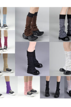 1/6 Scale Drawstring Leg Warmers – Sweet & Spicy Style Ruched Mid-Calf Leg